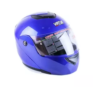Шлем мотоциклетный модульный MD-903 VIRTUE (синий, size S)